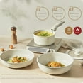 thumbnail image 3 of Gourmetific Cookware Set,5/11/15 - Piece Set of Ceramic Non - Stick Pans with Removable Handle, Versatile Slick Pots Set for Kitchen, Induction Ready,Easily Clean, 3 of 9