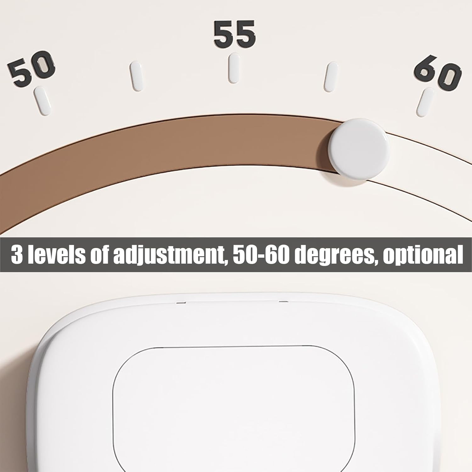 SONGAUN Baby Wipes Warmer, Wet Wipe Warmer, 3-Speed Adjustment, Top Heating, Constant Temperature All Day, 50-60℃, Night Light Design, Can Hold 80 Wipes At a Time, for Home Use white