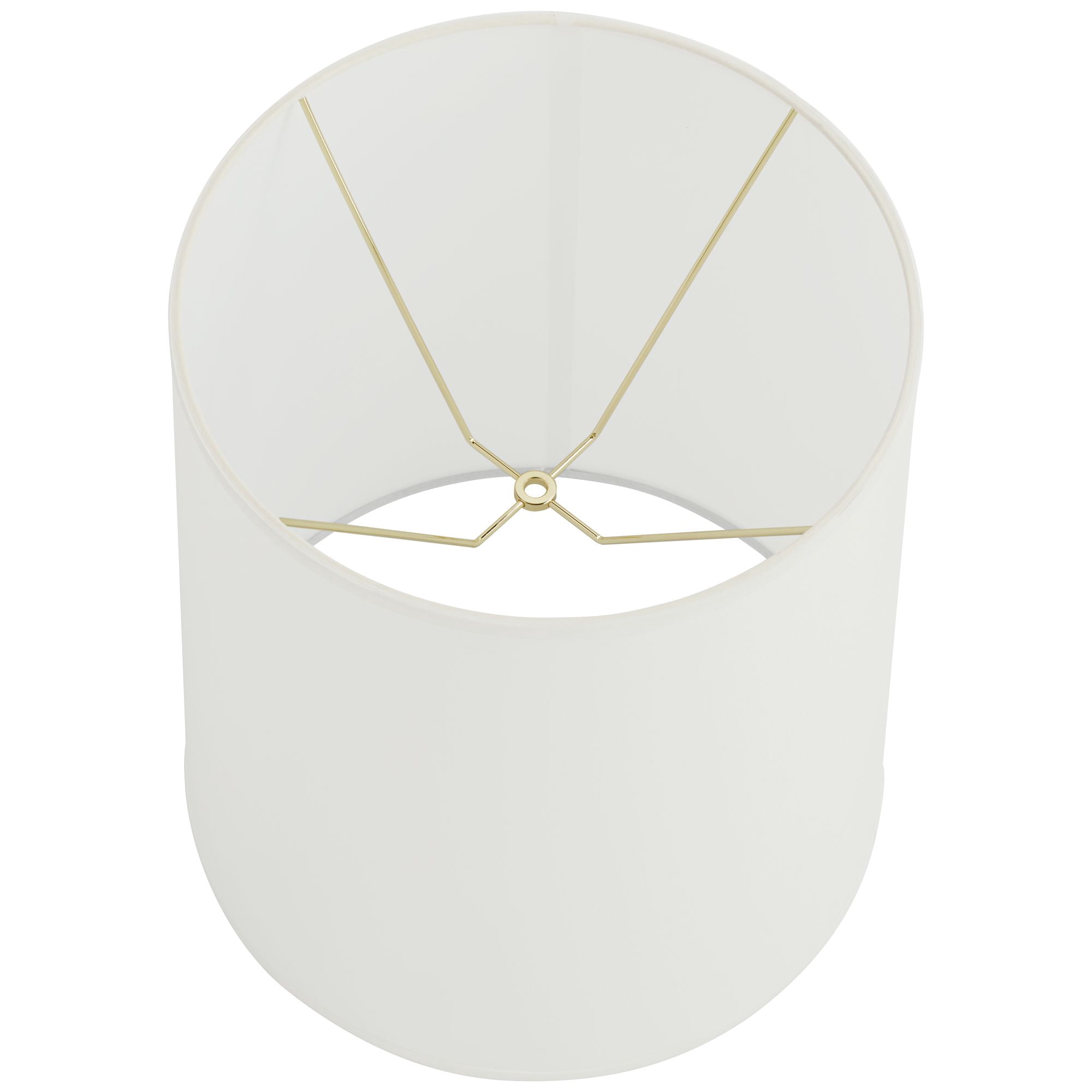 Springcrest Set of 2 Tall Drum Lamp Shades Off-White Large 14" Top x 16" Bottom x 18" High Spider Replacement Harp Finial Fitting