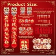thumbnail image 3 of Ensemble de 48 Pcs de Décorations du Nouvel An Chinois 2026, Incluant couplets du Nouvel An Lunaire, Enveloppes Rouges, Ornements Suspendus, et Décorations de Salon., Cheval Dessin Animé Rouge, 3 of 8