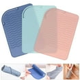 thumbnail image 2 of 1pc Silicone Heat Resistant Mat, Hair Straightener Flat Iron Curling Ironing Mat, 2 of 4