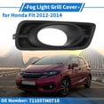 thumbnail image 2 of Parrilla de luz de niebla frontal derecha No.71105TM0T10 cubiertas de luz de niebla inferiores del parachoques frontal para Honda Fit 2012-2014 ABS negro 1 Pc, 2 of 6