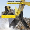 thumbnail image 7 of 36 inch Backhoe Excavator Thumb Attachments Adjustable Extreme Weld On Backhoe Thumb Hoe Clamp 1/2Inch Teeth Thick Steel Plate 16MM Assembly Bolt-On Design, 7 of 7