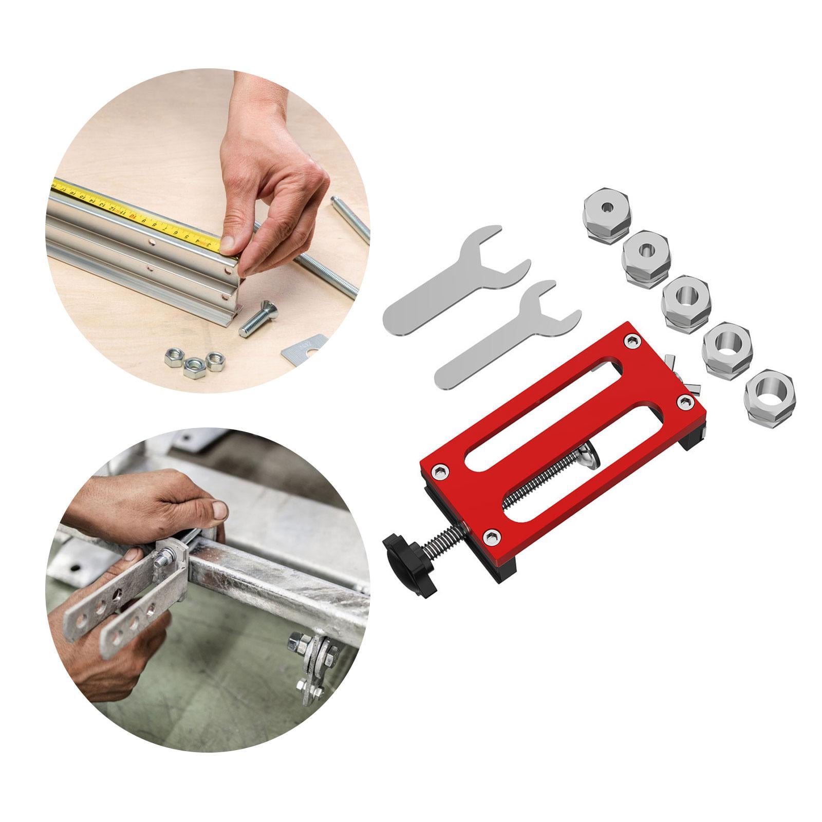 Fzaqwen Aluminum Profile Hole Jig Drill Guide Drilling Jig Wrench Tool Punch Type C