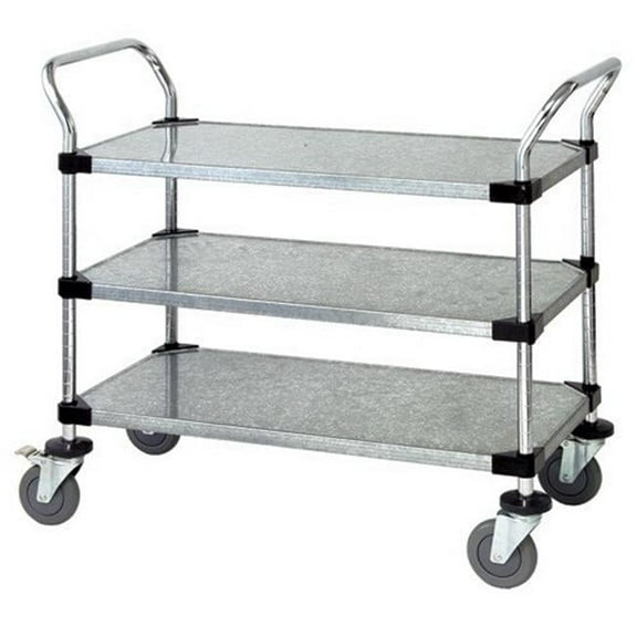 Solid Shelf Mobile Utility Carts - 24 x 36 in.