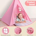 thumbnail image 4 of Tiendas de Campaña para Pijamadas Wilwolfer para Fiestas Infantiles con Luces y Colchón Inflable, 4 of 8