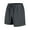 Dark Gray, variant on Men's Shorts Elastic Waist Big And Tall Under $10 Solid Color Polyester Outdoor Casual Sports Ice Silk Shorts