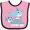 Pink and Black, variant on Inktastic My Great Grandma Loves Me with Cute Sharks Boys or Girls Baby Bib
