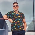 thumbnail image 4 of Balery Vintage Records Camisa Polo de Hombre con Estampado, de Manga Corta y Tejido Medio, Camisa Tipo Golf Polo-Small, 4 of 6