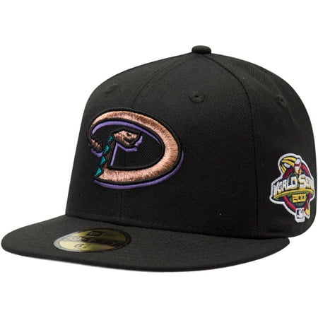 Arizona Diamondbacks Wool - Arizona Diamondbacks New Era 2001 World Series Wool 59FIFTY Fitted Hat - Black