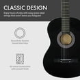 thumbnail image 2 of ZenSports 38-in Kids Beginner Acoustic Guitar Starter Kit 6 Strings W/Case, Strap, Tuner, Pick - Black, 2 of 9