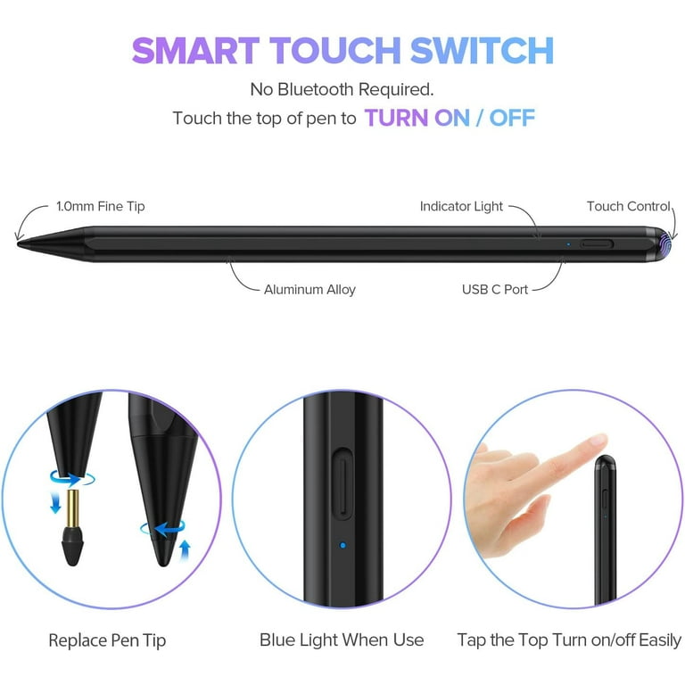 Fast Charge Stylus Pen for iPad 9th&10th Gen, 2018-2023 Fast Charge Stylus Pen for iPad 9th&10th Gen, 2018-2023