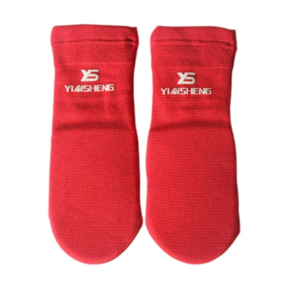 Vendajes de soporte para tobillos Muay Thai Tobilleras para Sanda Artes marciales Kickboxing Rojo S