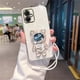 thumbnail image 4 of Quicksand Astronaut Bracket Phone Case For Xiaomi Redmi Note 13 Pro 4G 5G 13C Mi 13 Lite 13T Soft Silicone Plating Back Cover, 4 of 5