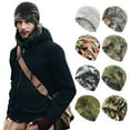 thumbnail image 2 of Winter Fleece Camouflage Hat Outdoor Warm And Cold-proof Ski Hat Hood Cycling, 2 of 8