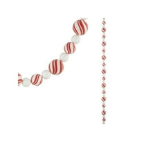 Raz Imports 2021 Peppermint Parlor 4-Foot Peppermint Candy Garland
