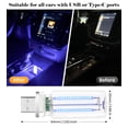 thumbnail image 2 of Lámpara de coche retro USB KENANEK con control táctil LED, luz azul, 2 of 7