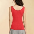 thumbnail image 6 of Antqov Thermal Tank Top Women, Solid Color Skinny with Built in Pads Seamless Base Layer Sleeveless Underwear Tops, Fall Winter Comfortable Soft Casual Thermal Vest, 6 of 6