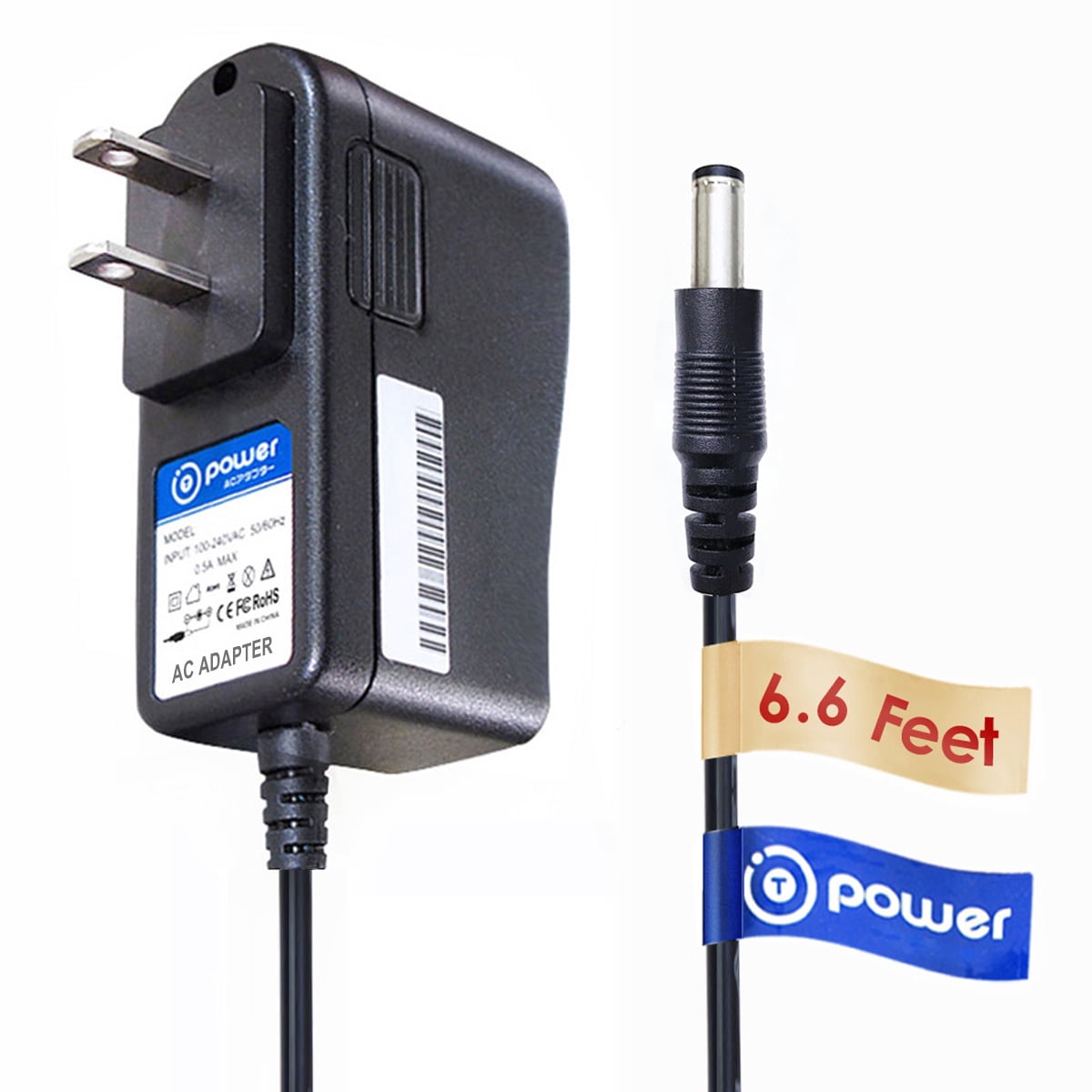 T Power 6 6 Feet Cable Ac Adapter For Nautilus 2000 Nr2000 Nb2000 Recumbent Trainer Upright Bike Psu Charger Power Supply Walmart Com