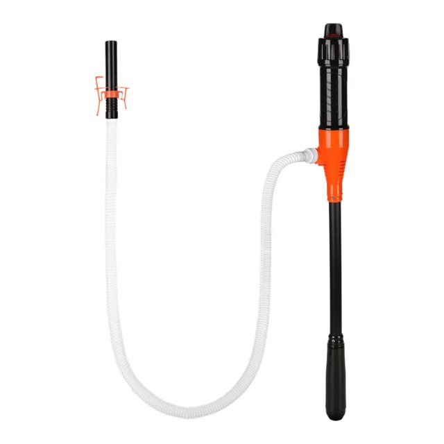 simhoa Pompe de Transfert Entretien Voiture Camion Pompe Électrique Siphon Orange Blanc