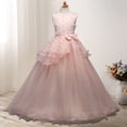 thumbnail image 1 of Vestido de lazo para niñas Vestido de princesa para niñas Vestidos de actuación para bodas Vestidos de actuación, 1 of 1