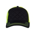 thumbnail image 2 of Top Headwear Neon Fashion Quilted Trucker Cap - Black/Neon Yellow, 2 of 4