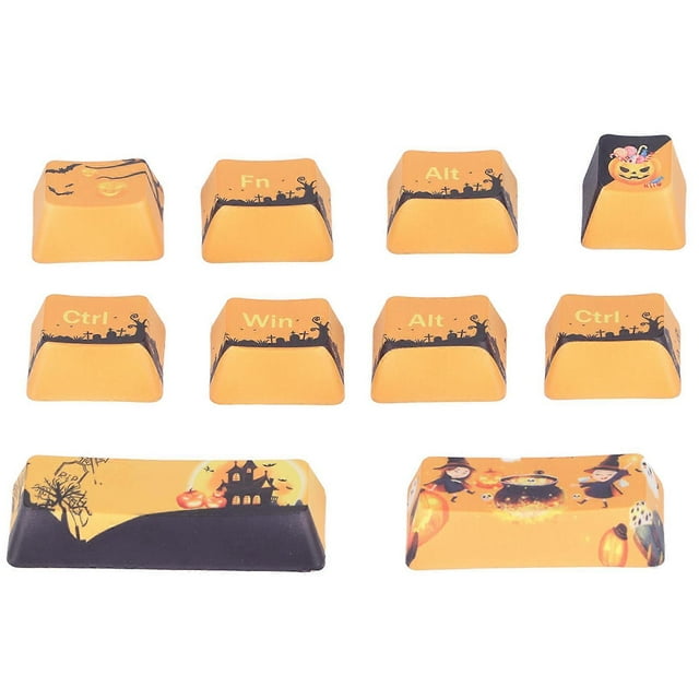 PBT keycaps, Halloween theme, excellent durability, easy typing, DIY keycaps