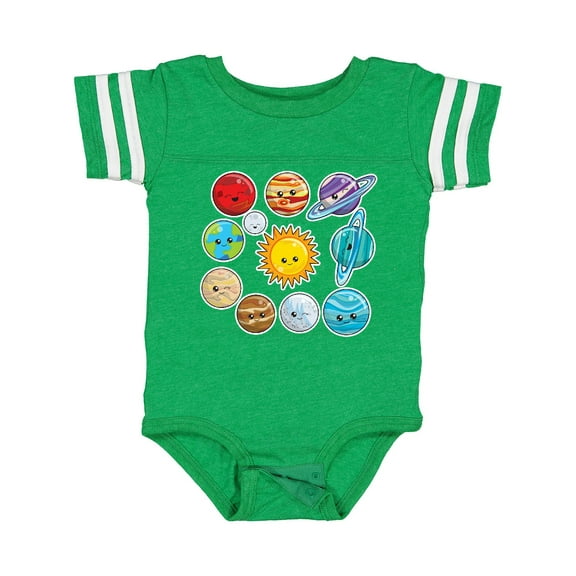 Inktastic Happy Sun Moon and Planets Boys or Girls Baby Bodysuit