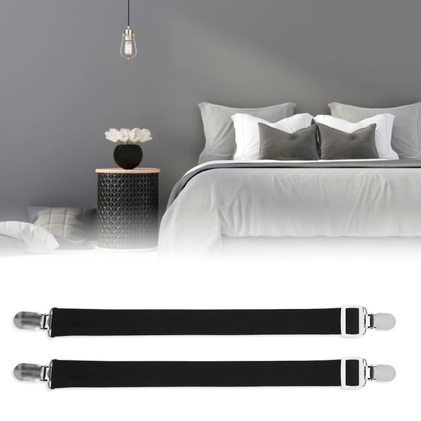 Clip Para Sábanas, 2 Uds., Correas Para Sábanas, Sujetador Antideslizante Para Sábanas, Para El Hogar, Dormitorio, Accesorios De Sujeción Para Sábanas, Correa Elástica YLSHRF Bed Sheet Fastener