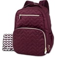 thumbnail image 1 of Fisher Price Diaper Bag Backpack - Signature Collection, with Cell Phone and Tablet Pockets and Stroller Clips (Burgundy1), 1 of 6
