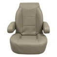 thumbnail image 2 of Wise 3126-1725 Premier Series High Back Pontoon Reclining Helm with Flip Up Arm Rests, Mocha Java, 2 of 6