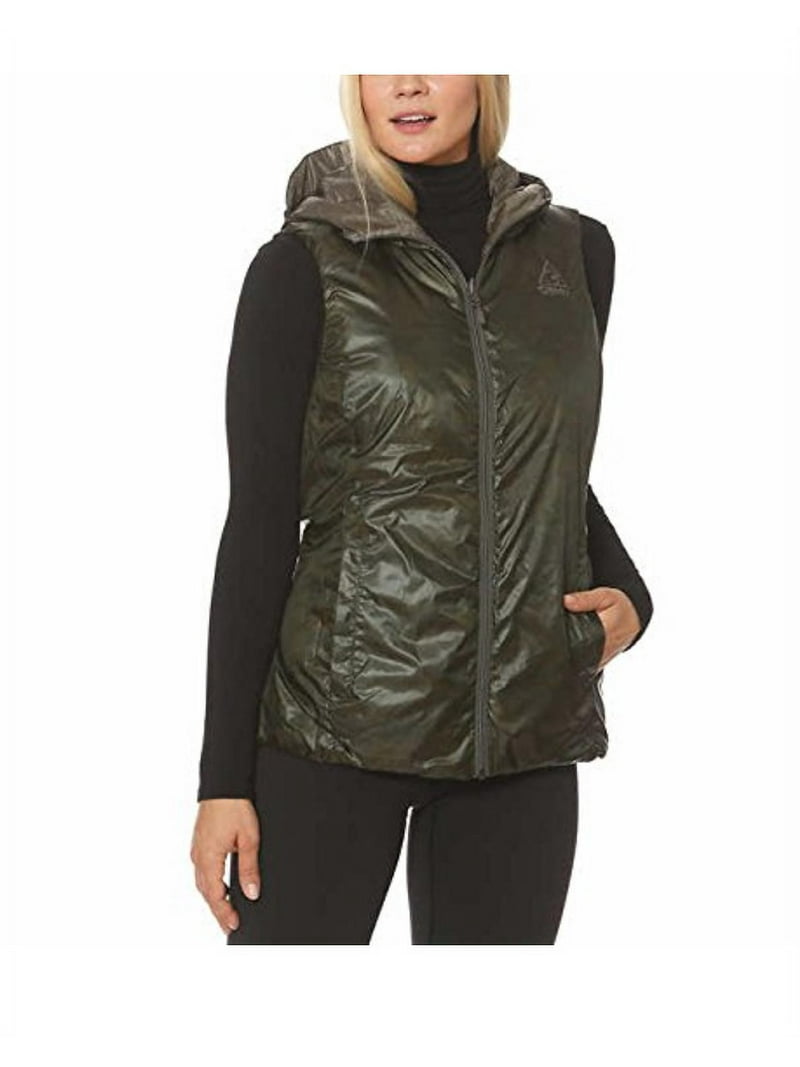 Gerry Women's Reversible Down Packable Hooded Vest - Walmart.com