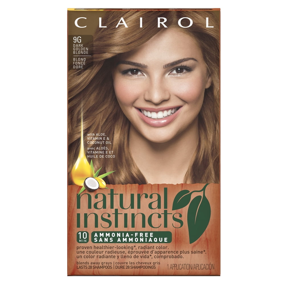 Clairol Natural Instincts Hair Color, 9G Dark Golden Blonde, 1 Kit