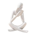 thumbnail image 2 of Estatua de pensador abstracta decorativa gente escultura adornos modernos nórdicos para 8cmx6cmx12cm, 2 of 9