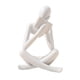 thumbnail image 2 of Estatua de pensador, escultura de resina, estilo nórdico, artesanía, figura humana, adornos artísticos. 8cmx6cmx12cm, 2 of 9