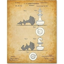 Chessman - 11x14 Unframed Patent Print - Great Gift for Chess Players