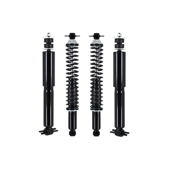 Set Front Shock-Rear Complete Shock Kit For 2003-2014 Chevrolet Express 1500 RWD
