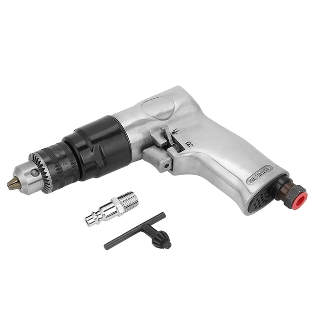Easy Operation Aluminum Reversible Air Drill, Pneumatic Air Drill, For Drilling Machine Production