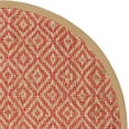thumbnail image 6 of SAFAVIEH Natural Fiber Thomas Geometric Jute Area Rug, Fuchsia/Natural, 6' x 6' Round, 6 of 8