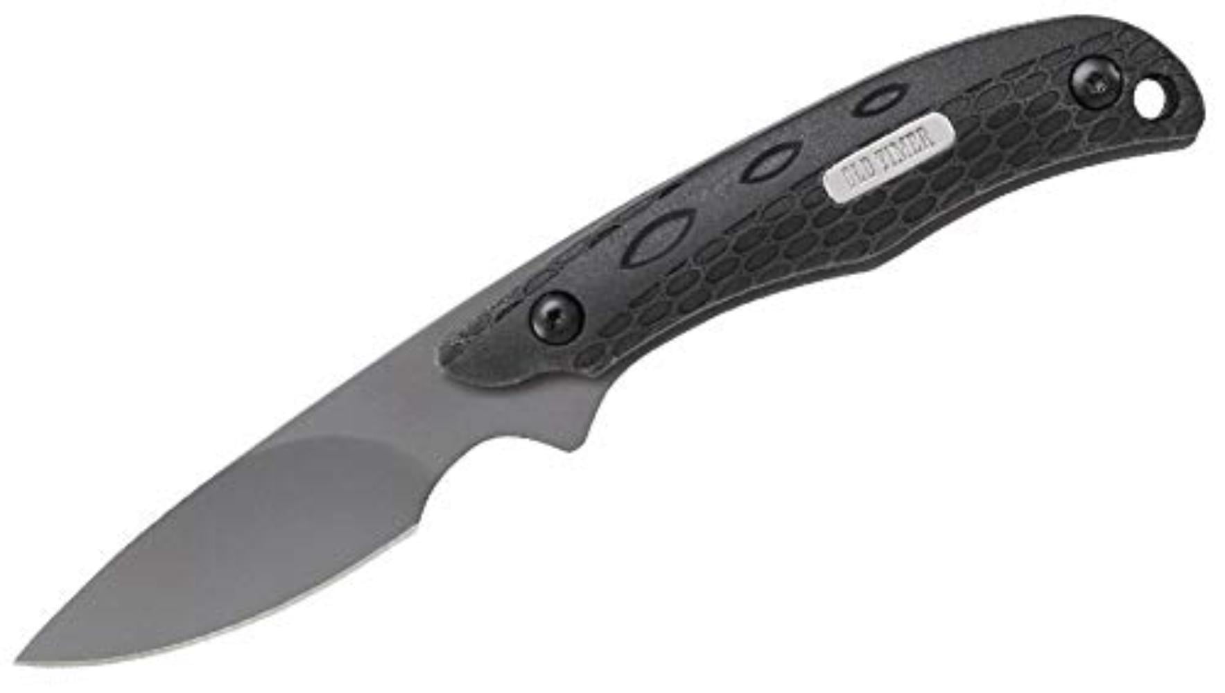 2156OT Copperhead Full Tang Fixed Blade Caping Knife, Titanium Coated 7cr17mov High Carbon Stainless Steel