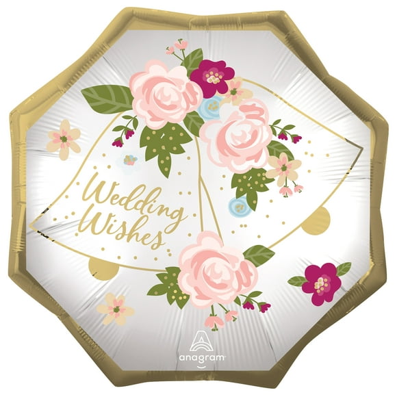 SuperShape XL Wedding Bells Foil Balloon - Superior Float Time for Perfect Décor!
