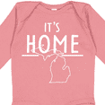 thumbnail image 4 of Inktastic It's Home- State of Michigan Outline Boys or Girls Long Sleeve Baby Bodysuit, 4 of 5