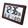thumbnail image 3 of Reloj Despertador Digital con Práctica Luz de Fondo, Visualización de Alarma Y Temperatura, Así Como Visualización de Humedad Y Día en Ocho Idiomas Pa H181H marrón, 3 of 9