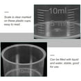 Sipeihong 100pcs 10ml Disposable Measuring Cups Thickened Clear Plastic Liquid Volumetric