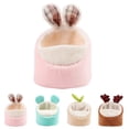 thumbnail image 2 of Hamster Warm Nest Antlers Rabbit Ears Mini Hamster Nest Guinea Pig Nest Bed, 2 of 10