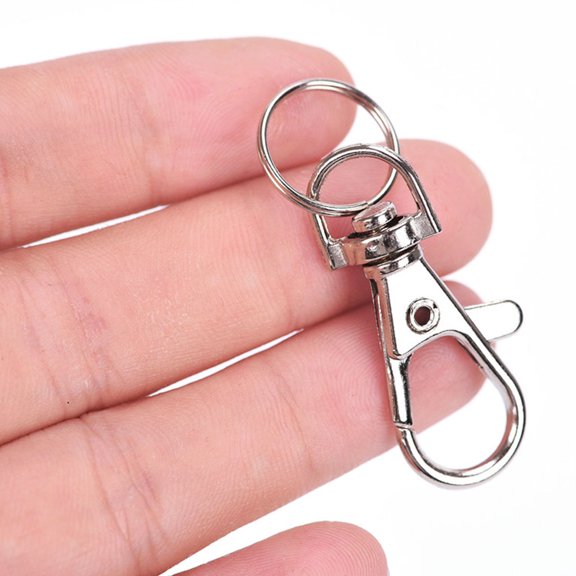 Fznkrag 25 pcs Lobster Clasps, Silver,38mm