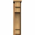 thumbnail image 2 of 6"W x 14"D x 26"H Mediterranean Rough Sawn Corbel w/Backplate, Western Red Cedar, 2 of 9