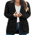 thumbnail image 4 of Women‘s Chunky Knit Long Cardigan with 2 Pockets Loose Knitwear Oversized Sweater, 4 of 6