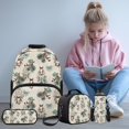 thumbnail image 2 of Aplkyhs Retro Western Horse Kids Backpack Set of 4 with Lunch Box Pencil Case and Water Bottle Carrier Includes Schoolbag with Front Pocket Elementary School Boys and Girls, 2 of 7