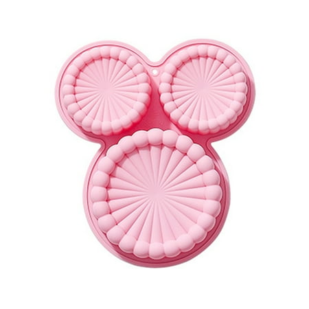

Silicone Cake Mold 3 in 1 Round Pleated Cupcake Chocolate Fondant Candy Mold